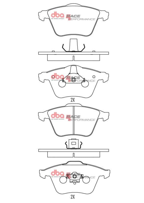 DBA 12-13 Volkswagen Golf R Front RP Performance Brake Pads - Additional View 5