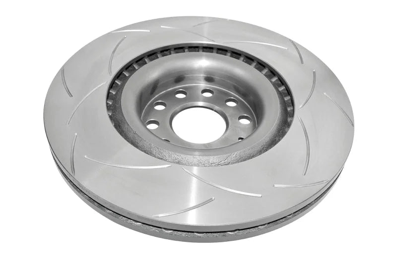DBA 12-13 Volkswagen Golf R Front Slotted Street Series Rotor - Back View
