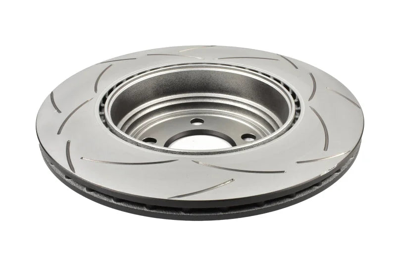 DBA 12-15 BMW 335i F30 (ExcL M Sport Brakes) Rear Slotted Street Series Rotor - Back View
