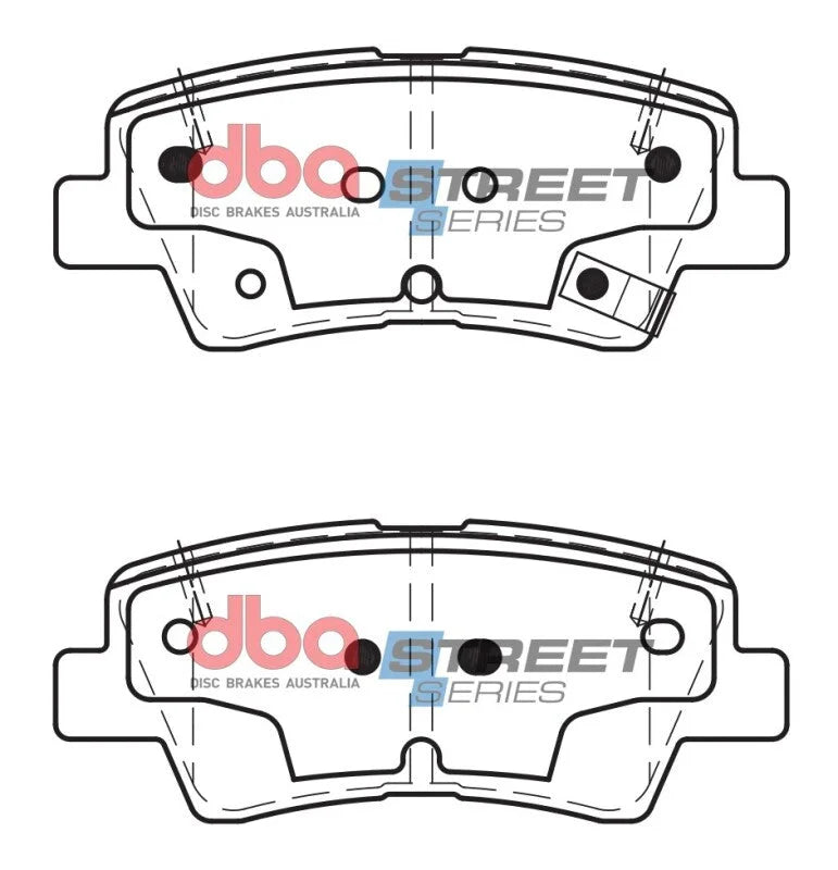 DBA 12-17 Hyundai Accent (Rear Rotor) Street Series Rear Brake Pads - Additional View 6