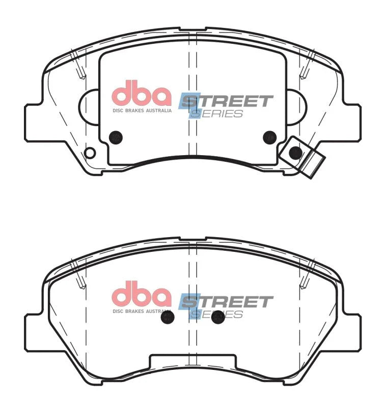 DBA 12-17 Hyundai Accent Street Series Front Brake Pads - Installation View