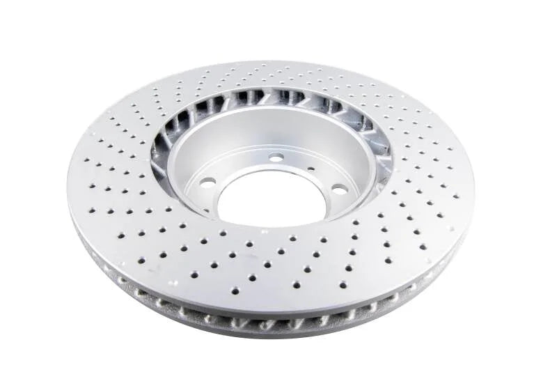 DBA 13-16 Porsche Boxster Base Front Right En-Shield Standard Rotor - Back View