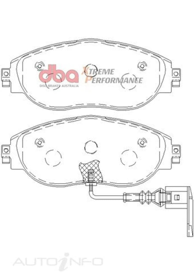 DBA 13-21 Volkswagen Golf R (MK7) XP Performance Front Brake Pads - Additional View 6