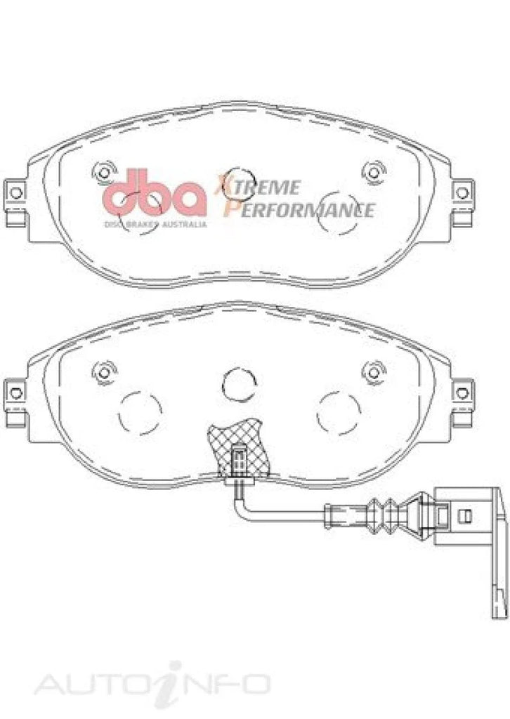 DBA 13-21 Volkswagen Golf R (MK7) XP Performance Front Brake Pads - Additional View 6