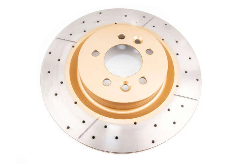 DBA 14-15 Land Rover Range Rover (w/o Brembo Brakes) Front Drilled & Slotted Street Series Rotor - Back View