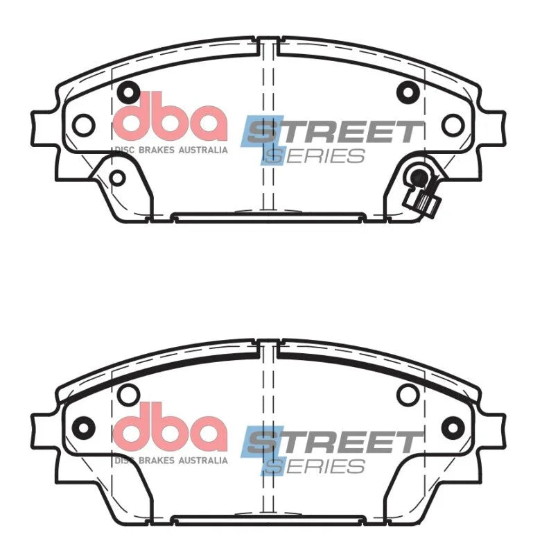 DBA 14-16 Mazda 3 Front Street Series Brake Pads - Installation View