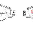Load image into Gallery viewer, DBA 14-17 Volkswagen GTI Mk7 (w/Perf Pkg 340mm Front Rotor) Street Series Front Brake Pads - Installation View