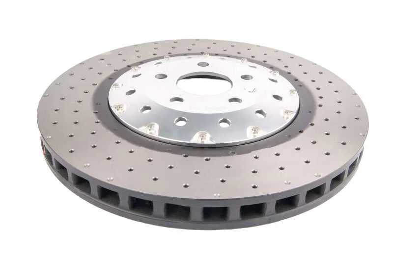DBA 14-18 Audi RS7 Iron Rotors Front 5000 Series Drilled & Slotted Rotor w/Silver Hat - Main Product View
