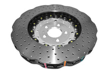 Load image into Gallery viewer, DBA 14-18 Audi RS7 (w/Iron Rotors) Front 5000 Series Cross Drilled Rotor w/Silver Hat - Back View
