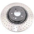 Load image into Gallery viewer, DBA 14-20 Mercedes-Benz CLA45 AMG (350mm Front Rotor) Front 4000 Series Cross Drilled Rotor - Main Product View