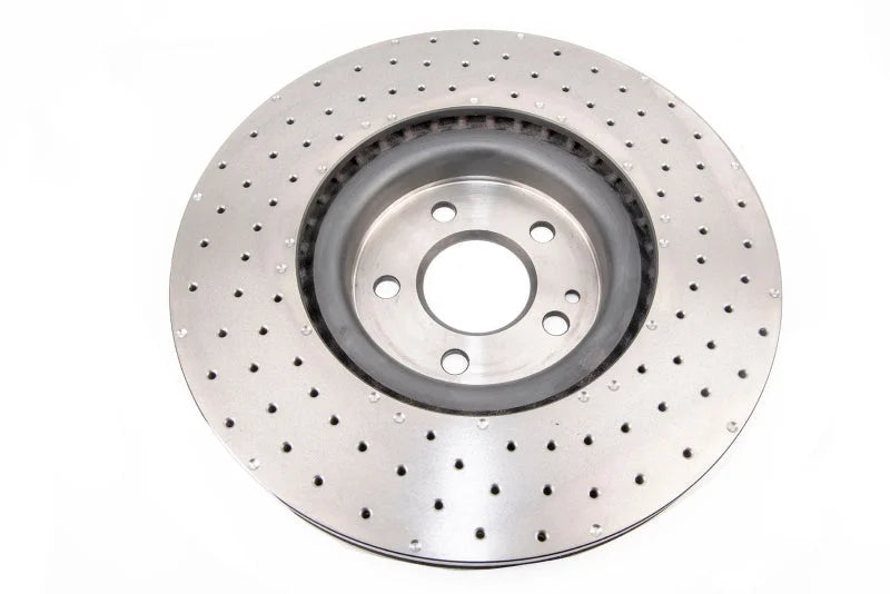 DBA 14-20 Mercedes-Benz CLA45 AMG (350mm Front Rotor) Front 4000 Series Cross Drilled Rotor - Back View
