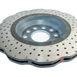 Load image into Gallery viewer, DBA 14-21 Volkswagen GTI (w/Perf Pkg 310mm Rear Disc) Rear 4000 Series Drilled Wavy Rotor w/Slv Hat - Back View