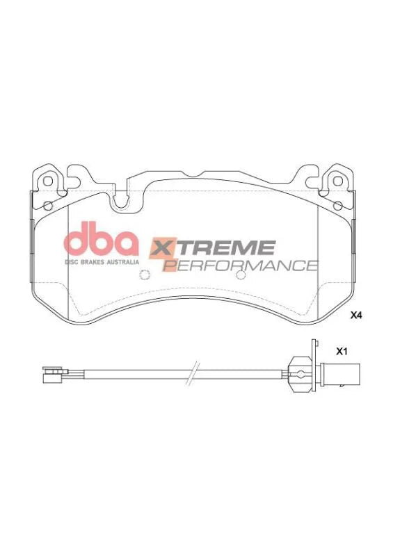 DBA 15-18 Audi RS6 Quattro XP Performance Front Brake Pads - Installation View
