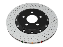 Load image into Gallery viewer, DBA 15-18 BMW M3 (w/Iron Rotors) Front 5000 Series Cross Drilled Rotor w/Silver Hat - Back View