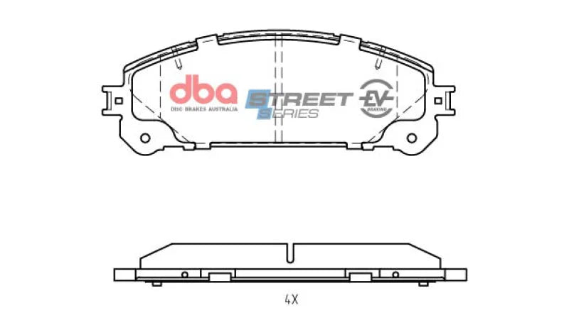 DBA 15-18 Lexus NX200t Front SSEV Street Series Brake Pads - Installation View