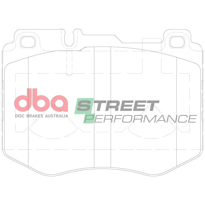 DBA 15-18 Mercedes-Benz C300 (w/Sport Package/AMG Sport Package) Front SP Performance Brake Pads - Installation View