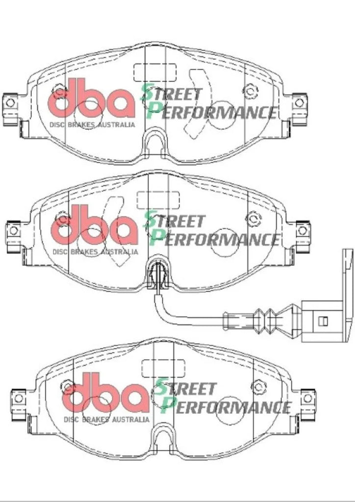 DBA 15-19 Audi A3 (w/288mm Front Rotor) SP Performance Front Brake Pads - Additional View 5