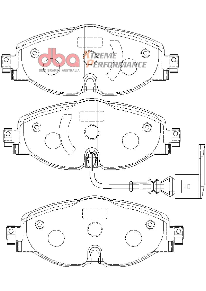 DBA 15-19 Audi A3 (w/288mm Front Rotor) XP Performance Front Brake Pads - Additional View 10