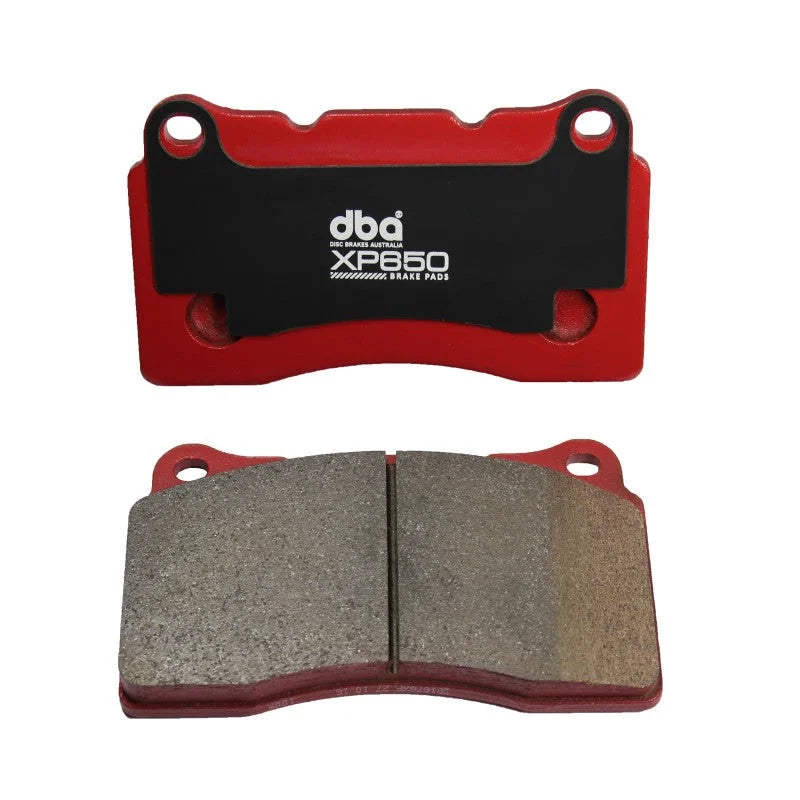 DBA 15-19 Ford Mustang GT (w/o Performance Pkg/352mm Front Rotor) XP Performance Front Brake Pads - Back View