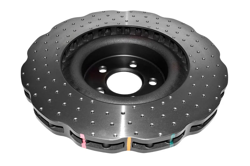 DBA 15-20 Ford Mustang GT Perf Package (380mm Front Rotor) Front 4000 Series Cross Drilled Rotor - Side View