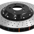 Load image into Gallery viewer, DBA 15-20 Ford Mustang GT Perf Package (380mm Front Rotor) Front 5000 Series Drilled Rotor w/Blk Hat - Main Product View