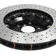 Load image into Gallery viewer, DBA 15-20 Ford Mustang GT Perf Package (380mm Front Rotor) Front 5000 Series Drilled Rotor w/Blk Hat - Back View