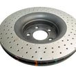 Load image into Gallery viewer, DBA 15-20 Ford Mustang GT (w/352mm Frt Rotor w/o Perf Pkg) Front 4000 Series Cross Drilled Rotor - Installation View