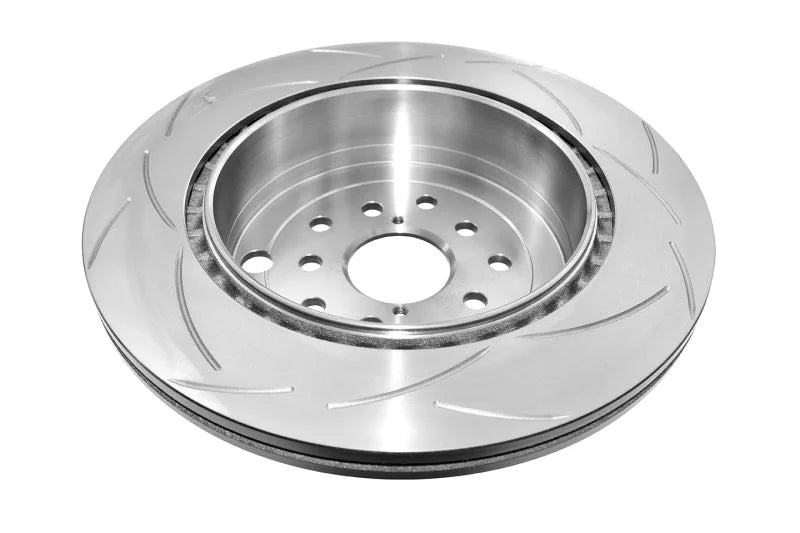 DBA 15-21 Subaru WRX STi / 11-21 Subaru BRZ w/Perf. Pkg. Rear Slotted Street Series Rotor - Side View