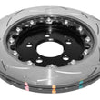 Load image into Gallery viewer, DBA 15+ Ford Mustang 2.3L/5.0L Rear Slotted 5000 Series 2 Piece Rotor w/ Black Hat - Back View