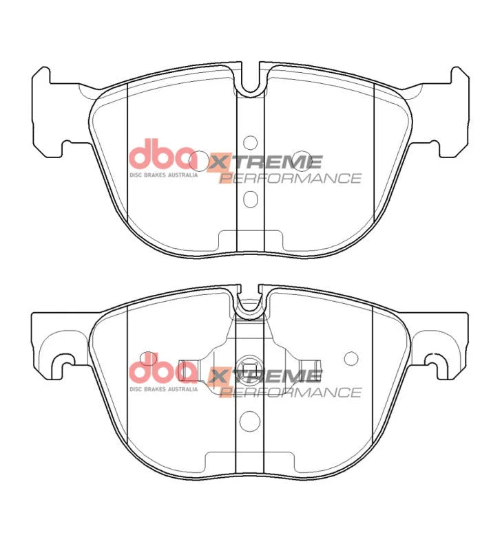 DBA 16-18 BMW X4 M40i Front XP Performance Brake Pads - Installation View