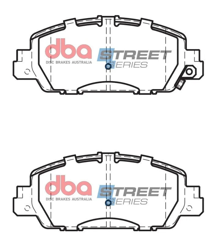 DBA 16-18 Honda Accord LX/EX/EX-L Street Series Front Brake Pads - Installation View