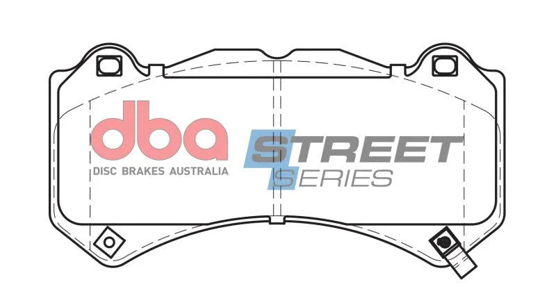 DBA 16-19 Cadillac ATS V Front Street Series Brake Pads - Installation View