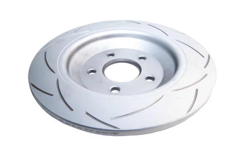 DBA 16-19 Ford Focus AWD (Series LZ) Street T2 Slotted Rear Brake Rotor - Back View