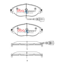 Load image into Gallery viewer, DBA 16-21 Volkswagen Golf (Mk VII) Street Series Front Brake Pads - Installation View