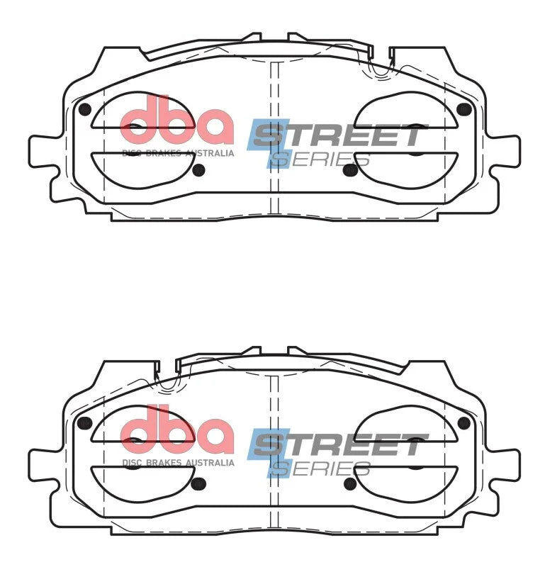 DBA 17-19 Audi S4 Street Series Front Brake Pads - Installation View
