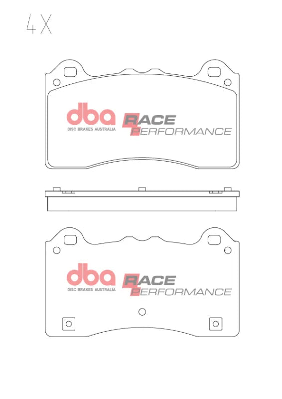 DBA 17-19 Ford Focus RS Front RP Performance Brake Pads - Additional View 5