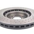 Load image into Gallery viewer, DBA 17-20 Honda Civic Type R Hatch Front 4000 Series Cross Drilled Rotor - Back View