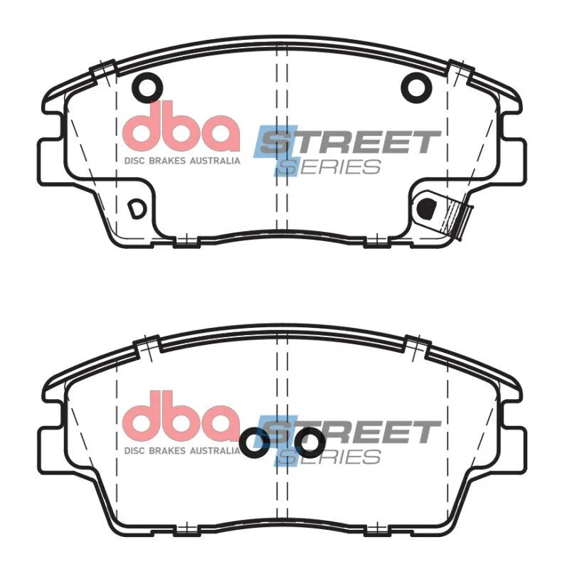 DBA 17-20 Hyundai Elantra 1.6L (305mm Front Rotor) Street Series Front Brake Pads - Additional View 5