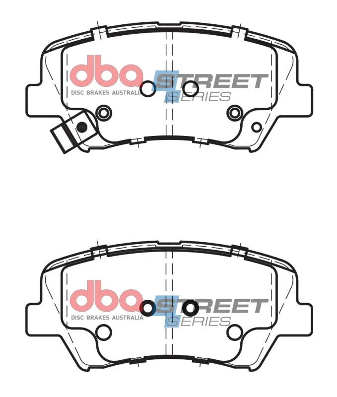 DBA 17-20 Hyundai Elantra (w/280mm Front Rotor) Front Street Series Brake Pads - Additional View 5