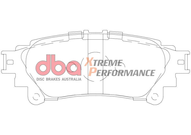 DBA 17-21 Lexus RC350 3.5L XP Performance Rear Brake Pads - Installation View