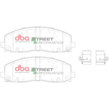 Load image into Gallery viewer, DBA 17-22 Chrysler Pacifica Front SP Performance Brake Pads - Installation View