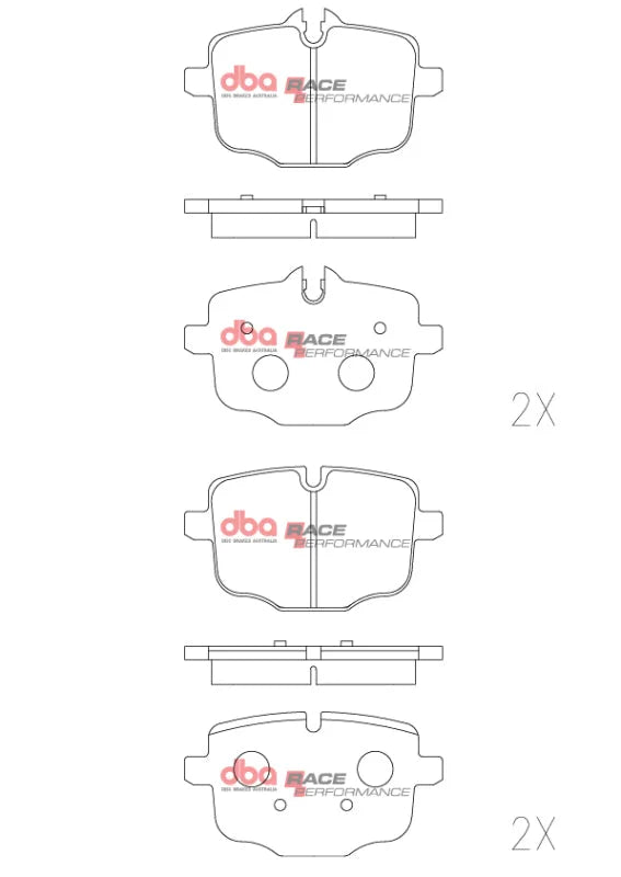 DBA 17-22 Honda Civic Type-R RP Performance Front Brake Pads - Installation View