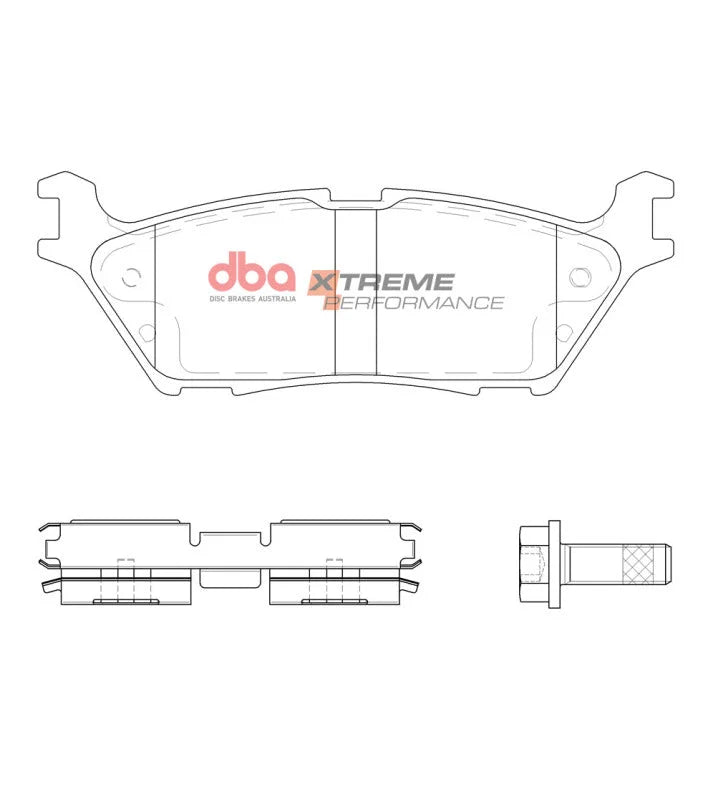 DBA 18-20 Ford Expedition Rear XP Performance Brake Pads - Additional View 5