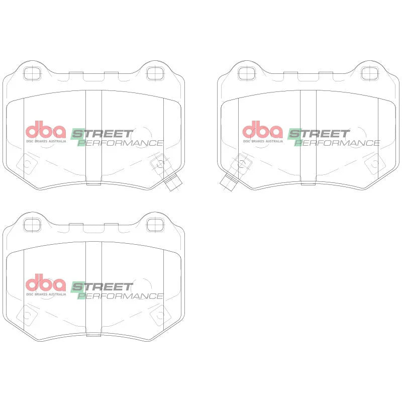 DBA 18-21 Subaru STI Rear SP Performance Brake Pads - Installation View