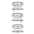Load image into Gallery viewer, DBA 18-23 Hyundai Accent Rear SSEV Street Series Brake Pads - Installation View