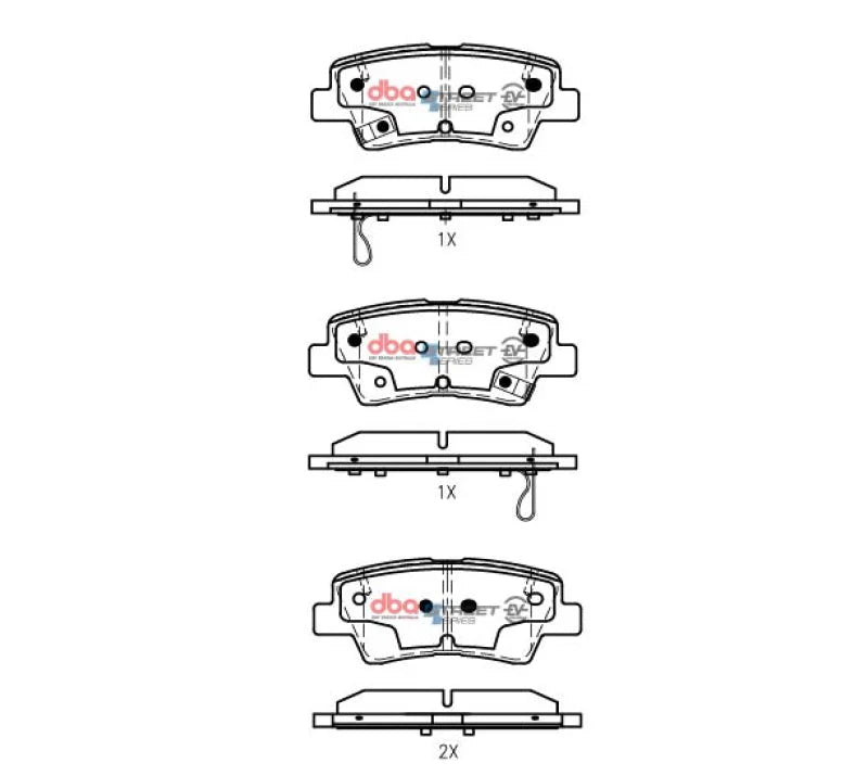 DBA 18-23 Hyundai Accent Rear SSEV Street Series Brake Pads - Installation View