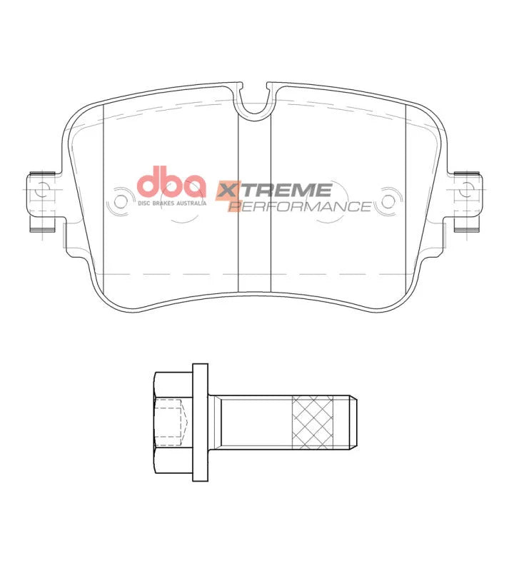 DBA 19-21 Audi A8 Quattro Rear XP Performance Brake Pads - Installation View