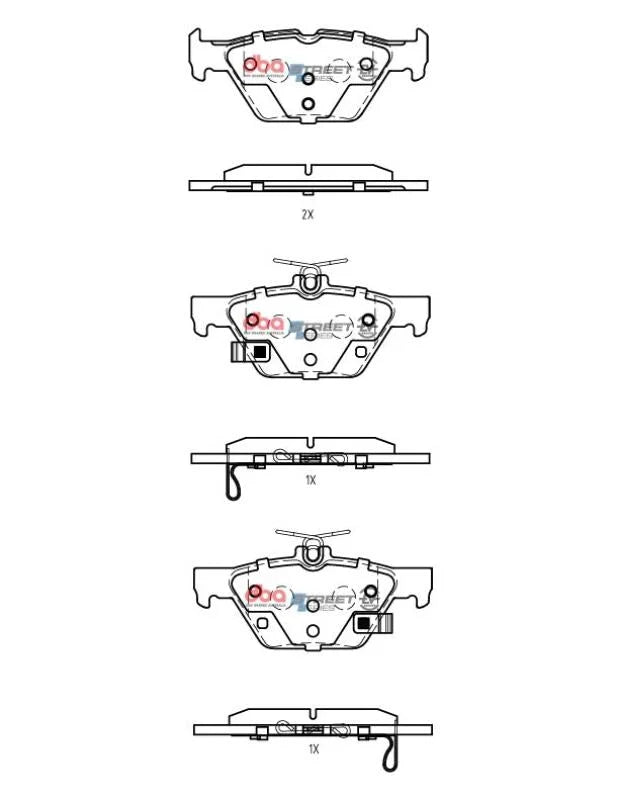 DBA 19-21 Subaru Ascent Rear SSEV Street Series Brake Pads - Additional View 6