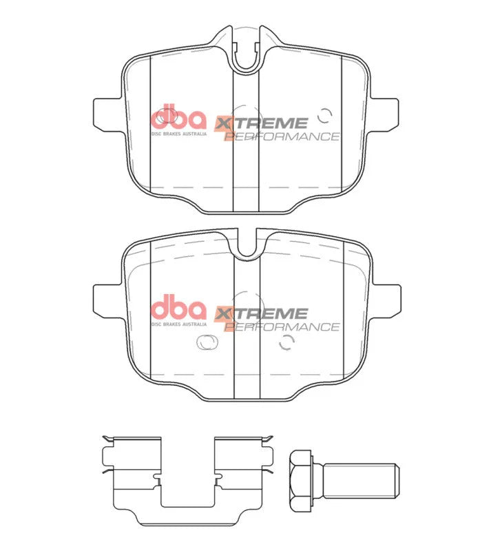 DBA 19-22 BMW 330i (Excl M Sport Package/Brakes) Rear XP Performance Brake Pads - Additional View 6