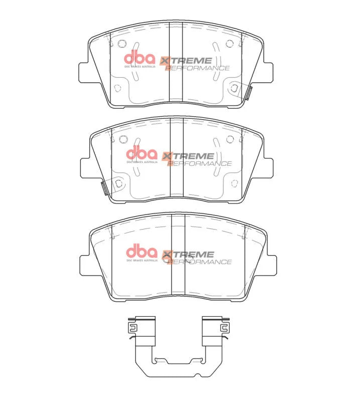 DBA 19-22 Genesis G70 (Excl Brembo Brakes) Front XP Performance Brake Pads - Installation View